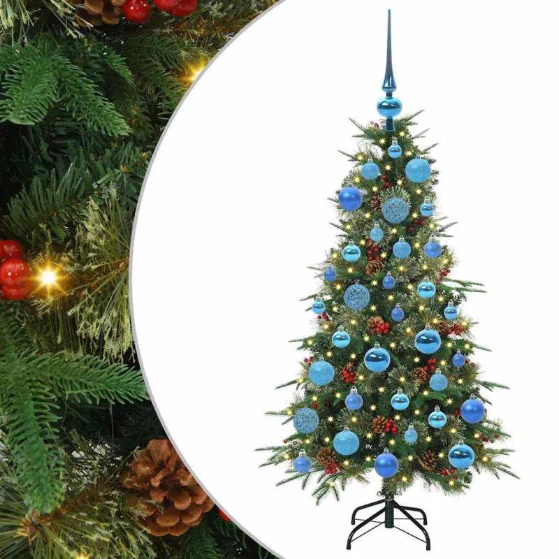 Dirbtinė Sulankstoma Kalėdų Eglutė Žalia 120 cm PE ir PVC