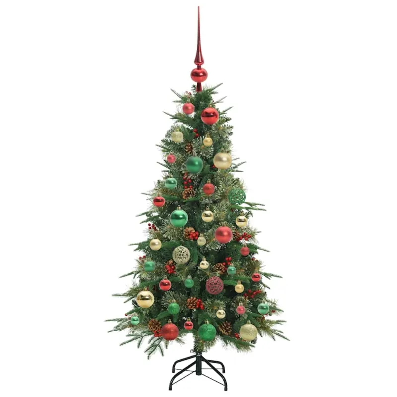 Dirbtinė Sulankstoma Kalėdų Eglutė Žalia 120 cm PE ir PVC
