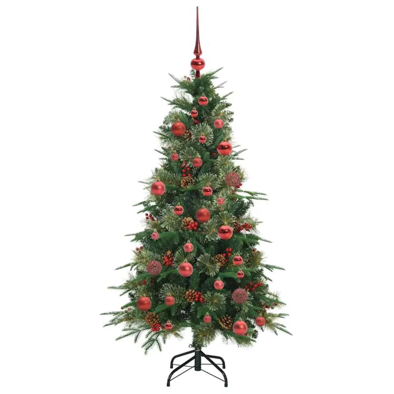 Dirbtinė Sulankstoma Kalėdų Eglutė Žalia 150 cm PE ir PVC