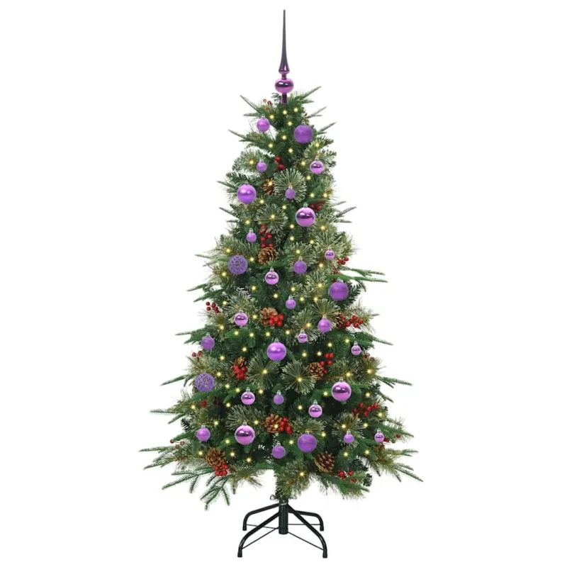 Dirbtinė Sulankstoma Kalėdų Eglutė Žalia 150 cm PE ir PVC