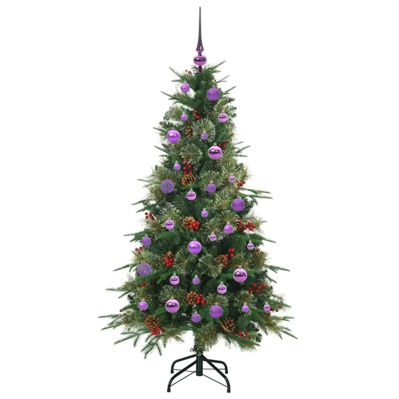 Dirbtinė Sulankstoma Kalėdų Eglutė Žalia 150 cm PE ir PVC