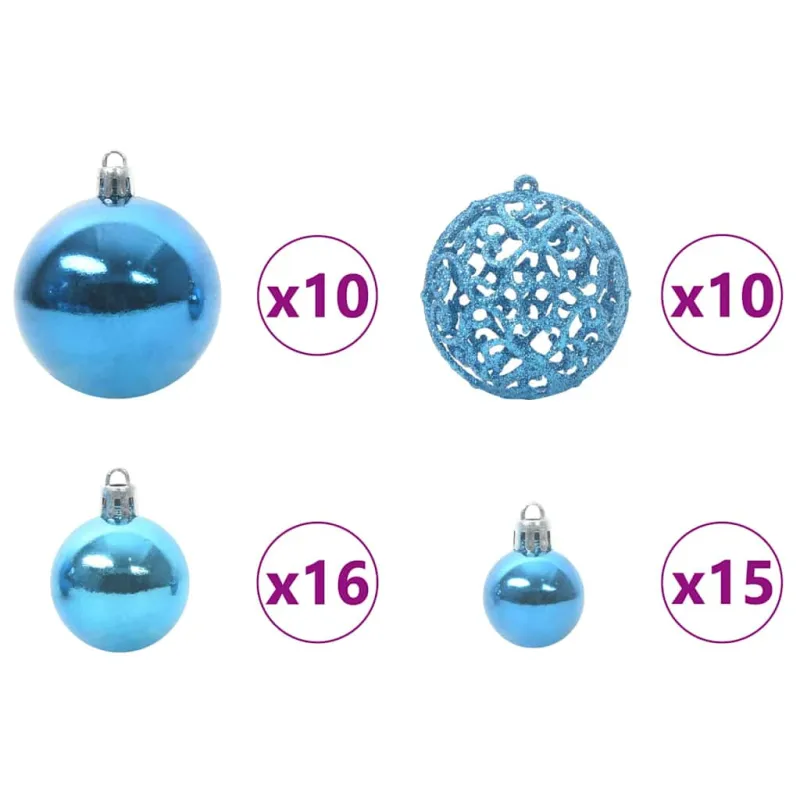 Dirbtinė Sulankstoma Kalėdų Eglutė Balta 240 cm PE ir PVC