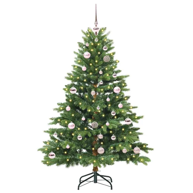 Dirbtinė Kalėdų eglutė su 150 LED Žalia 150 cm PE ir PVC
