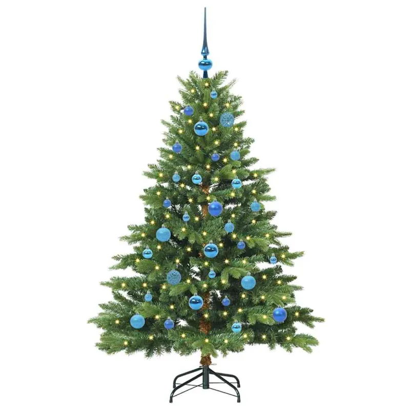 Dirbtinė Kalėdų eglutė su 150 LED Žalia 150 cm PE ir PVC