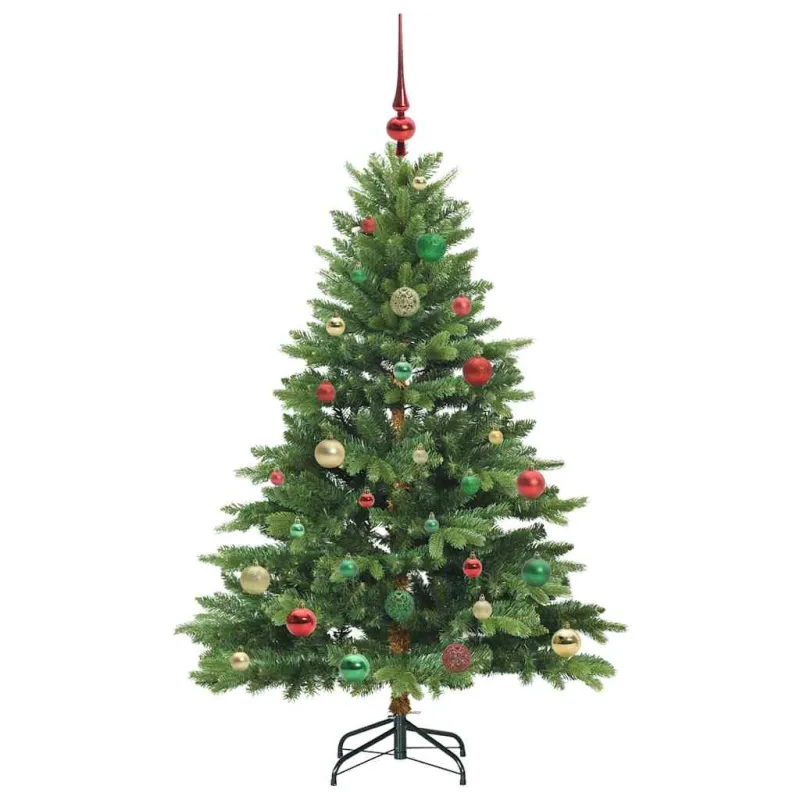 Dirbtinė Kalėdų eglutė su 150 LED Žalia 150 cm PE ir PVC