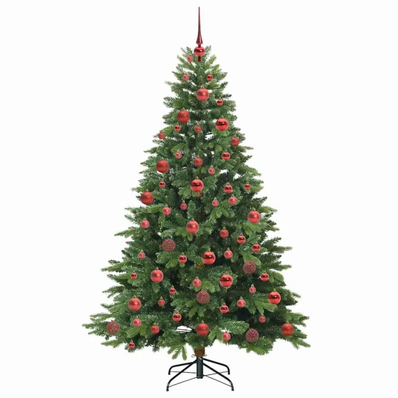 Dirbtinė Kalėdų eglutė su 300 LED Žalia 180 cm PE ir PVC