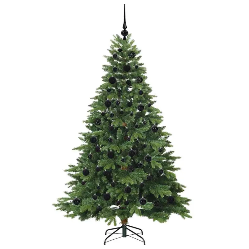 Dirbtinė Kalėdų eglutė su 300 LED Žalia 180 cm PE ir PVC