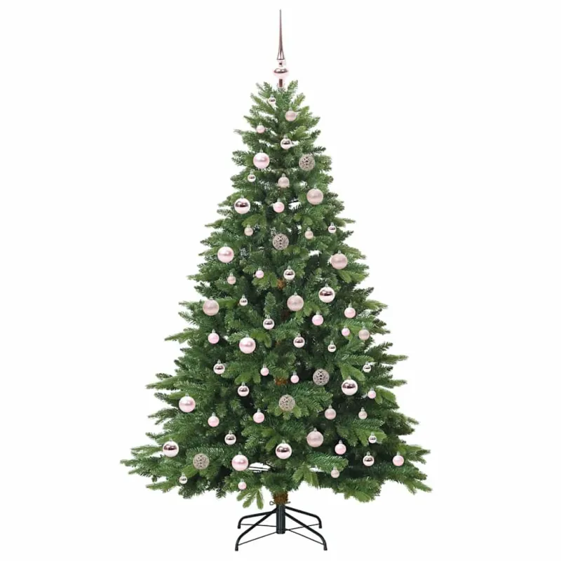 Dirbtinė Kalėdų eglutė su 300 LED Žalia 180 cm PE ir PVC