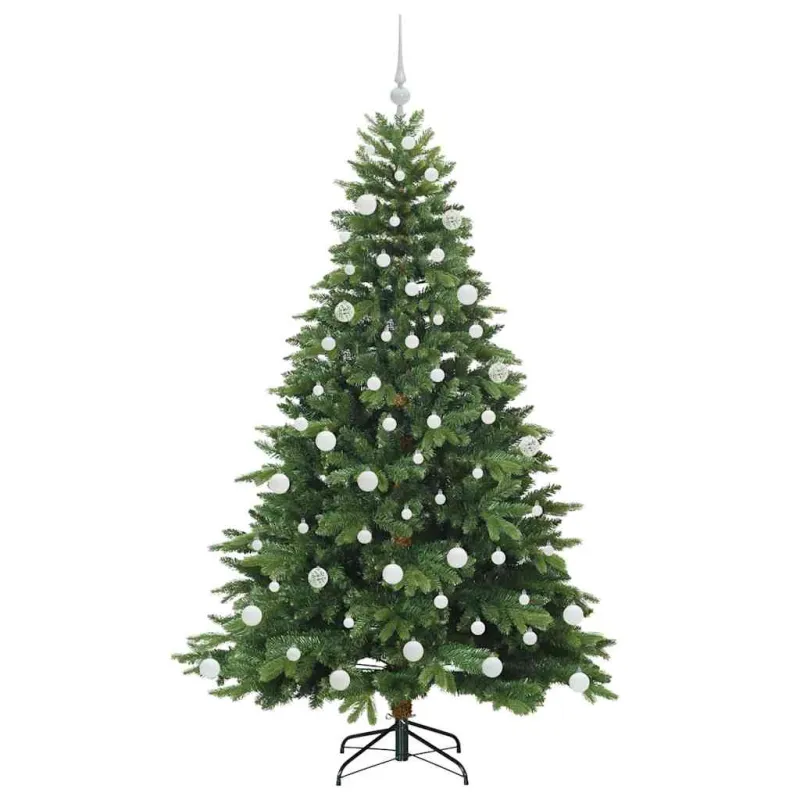 Dirbtinė Kalėdų eglutė su 300 LED Žalia 180 cm PE ir PVC