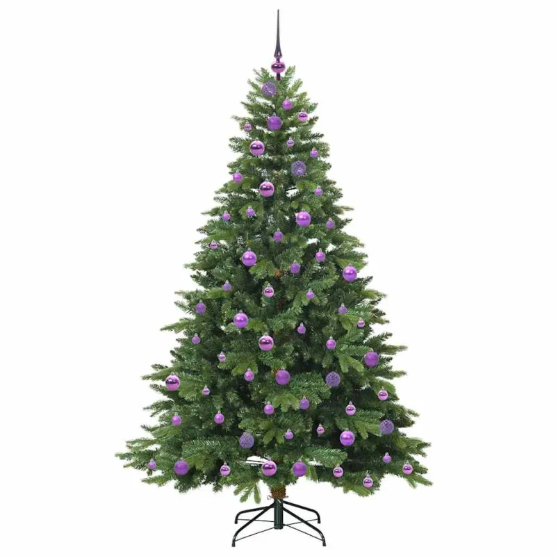Dirbtinė Kalėdų eglutė su 300 LED Žalia 180 cm PE ir PVC