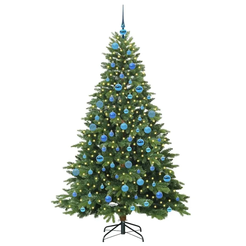 Dirbtinė Kalėdų eglutė su 300 LED Žalia 180 cm PE ir PVC