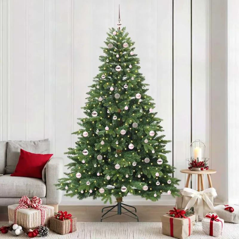 Dirbtinė Kalėdų eglutė su 300 LED Žalia 210 cm PE ir PVC