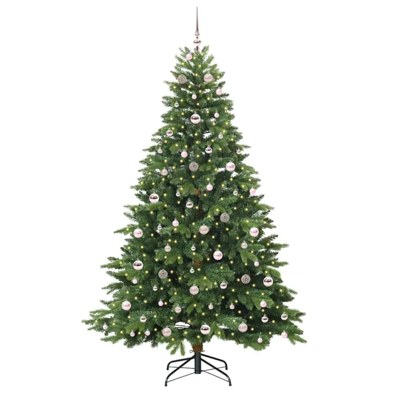 Dirbtinė Kalėdų eglutė su 300 LED Žalia 210 cm PE ir PVC