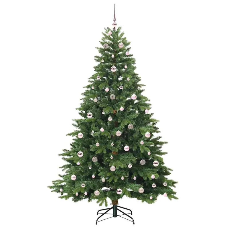 Dirbtinė Kalėdų eglutė su 300 LED Žalia 210 cm PE ir PVC