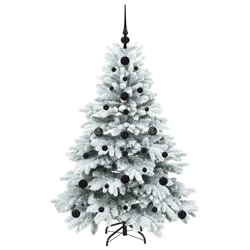 Dirbtinė Kalėdų eglutė su 150 LED Balta 120 cm PE ir PVC