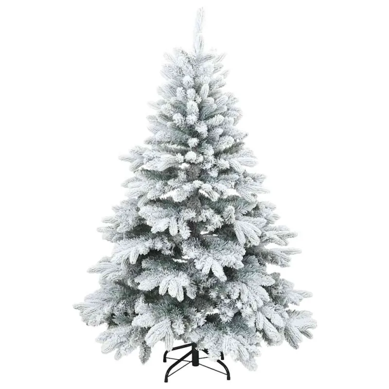 Dirbtinė Kalėdų eglutė su 150 LED Balta 120 cm PE ir PVC