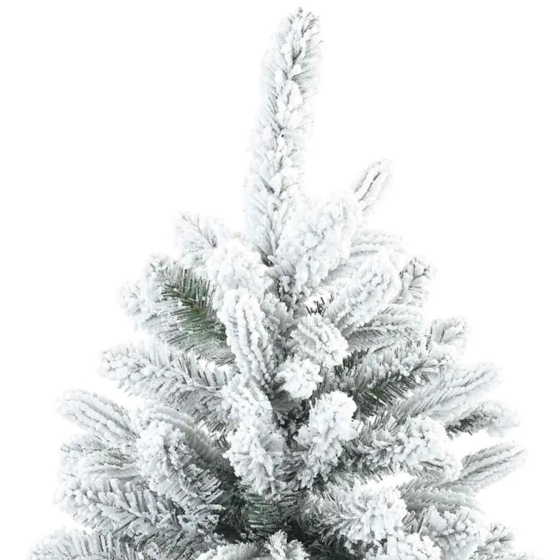Dirbtinė Kalėdų eglutė su 150 LED Balta 150 cm PE ir PVC