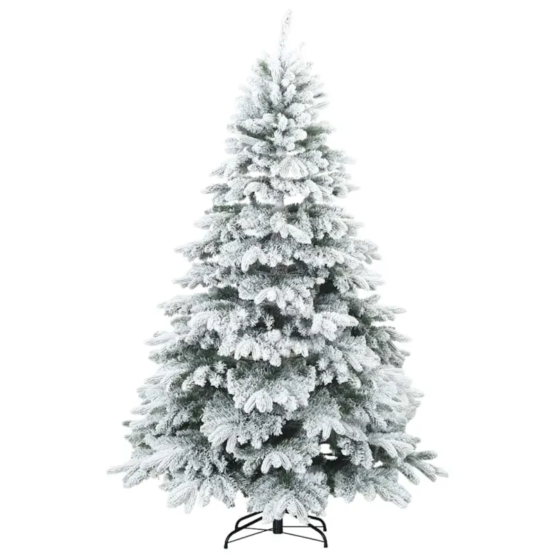 Dirbtinė Kalėdų eglutė su 300 LED Balta 180 cm PE ir PVC