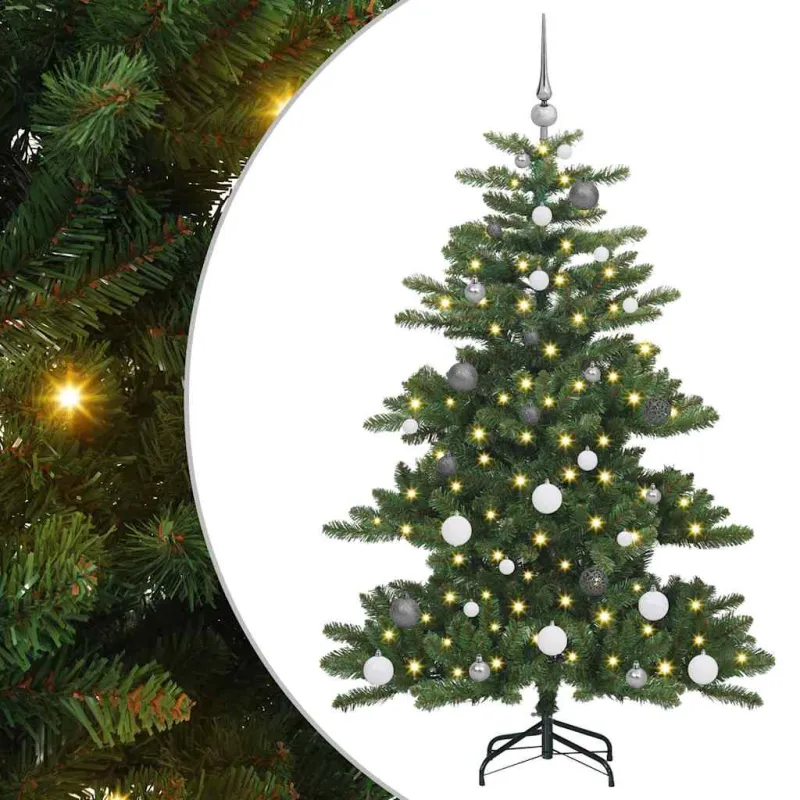 Dirbtinė Sulankstoma Kalėdų Eglutė Žalia 150 cm PVC ir Plienas