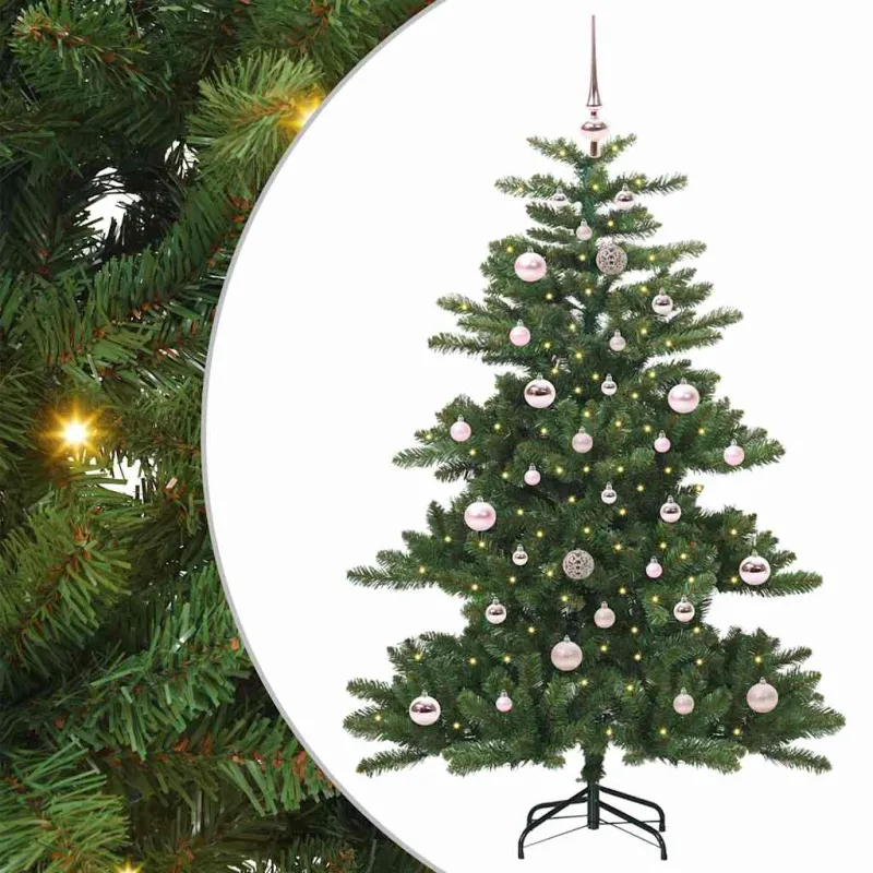 Dirbtinė Sulankstoma Kalėdų Eglutė Žalia 150 cm PVC ir Plienas