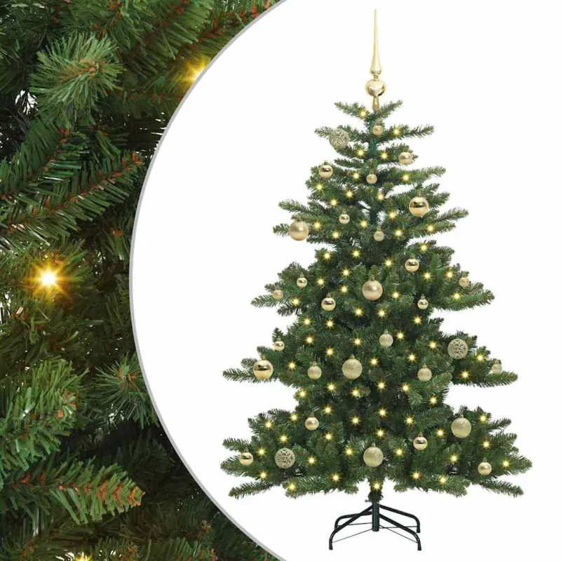 Dirbtinė Sulankstoma Kalėdų Eglutė Žalia 150 cm PVC ir Plienas