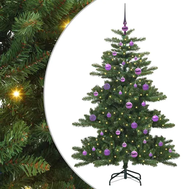 Dirbtinė Sulankstoma Kalėdų Eglutė Žalia 150 cm PVC ir Plienas