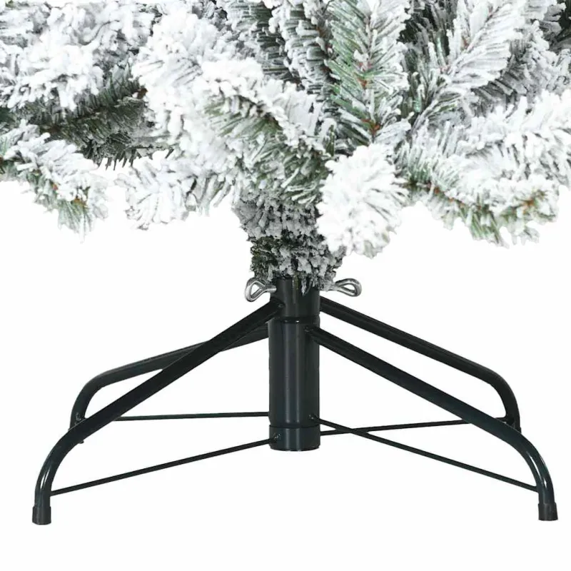 Dirbtinė Sulankstoma Kalėdų Eglutė Balta 180 cm PVC ir Plienas