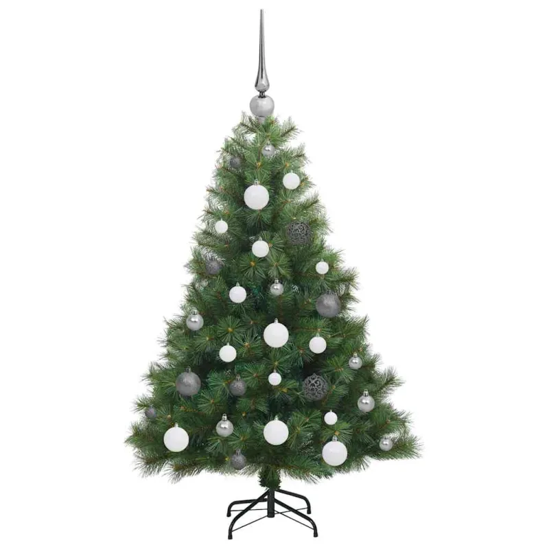 Dirbtinė Kalėdų eglutė su 150 LED Žalia 120 cm PE ir PVC