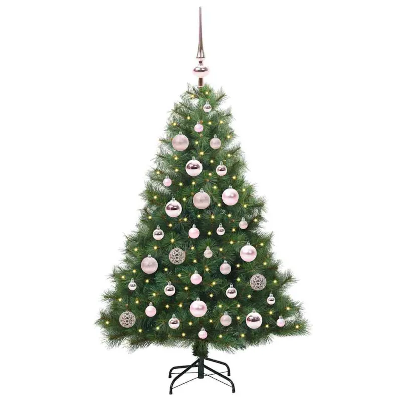 Dirbtinė Kalėdų eglutė su 150 LED Žalia 120 cm PE ir PVC