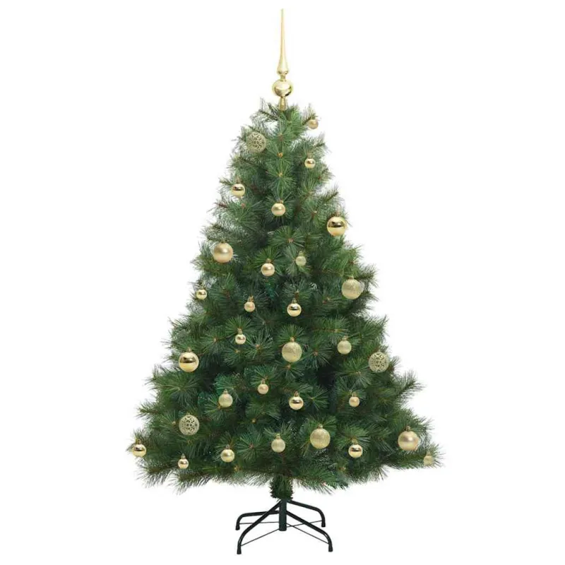 Dirbtinė Kalėdų eglutė su 150 LED Žalia 120 cm PE ir PVC