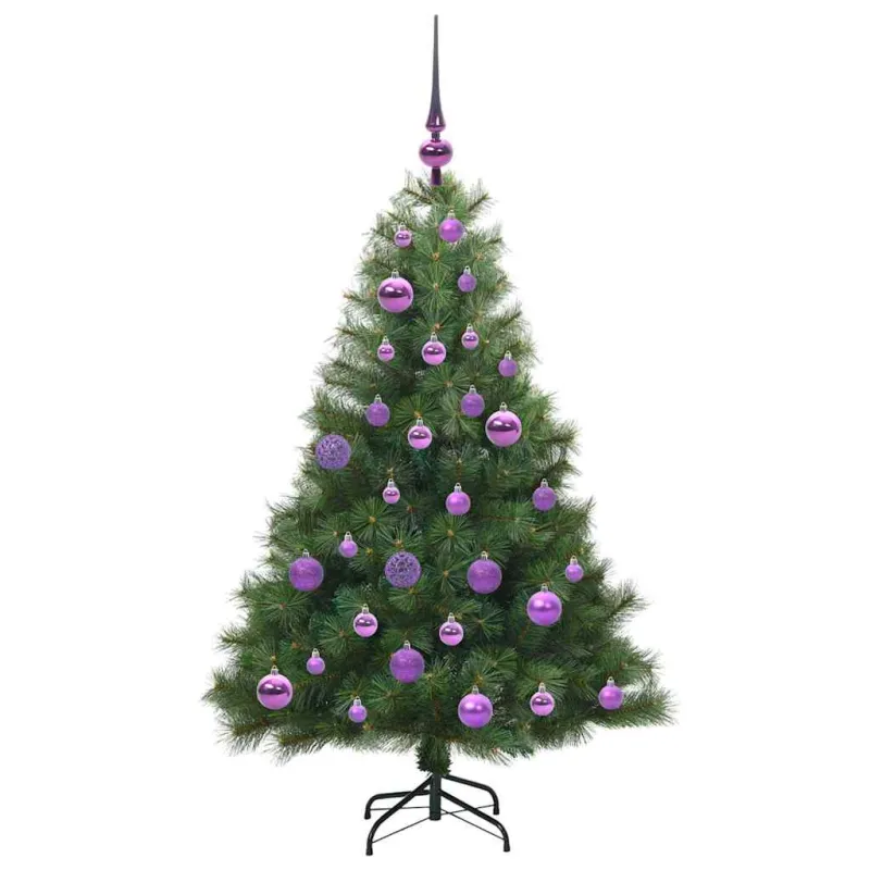 Dirbtinė Kalėdų eglutė su 150 LED Žalia 120 cm PE ir PVC