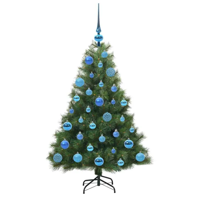 Dirbtinė Kalėdų eglutė su 150 LED Žalia 120 cm PE ir PVC