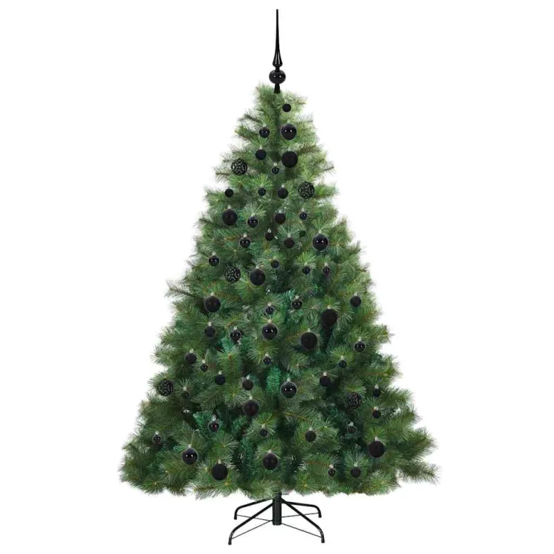 Dirbtinė Kalėdų eglutė su 300 LED Žalia 180 cm PE ir PVC