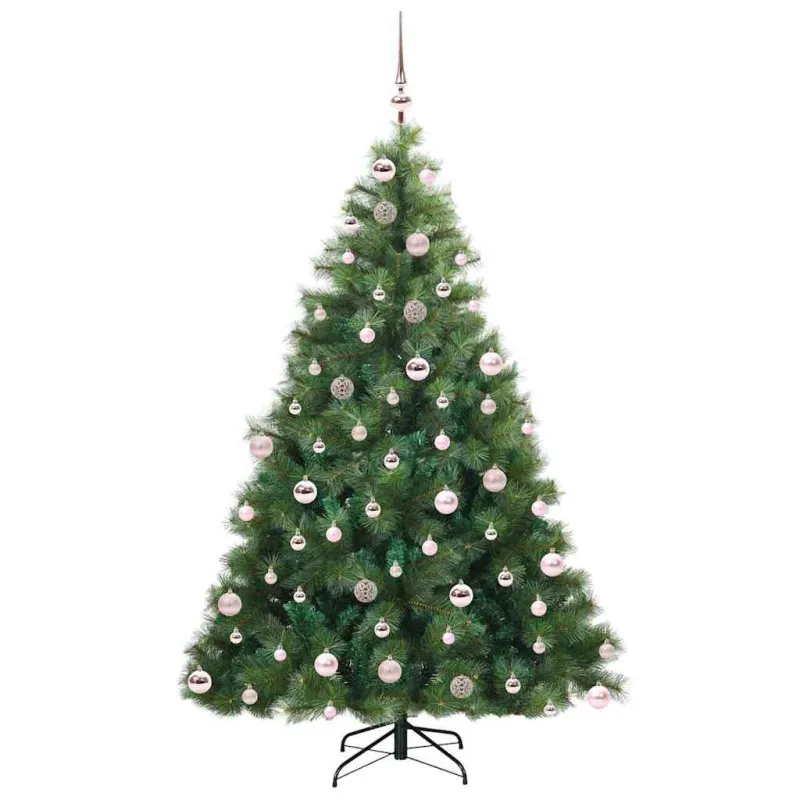 Dirbtinė Kalėdų eglutė su 300 LED Žalia 180 cm PE ir PVC
