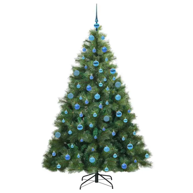 Dirbtinė Kalėdų eglutė su 300 LED Žalia 180 cm PE ir PVC