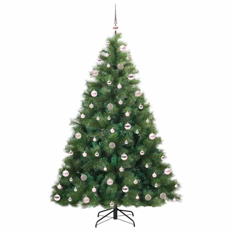 Dirbtinė Kalėdų eglutė su 300 LED Žalia 210 cm PE ir PVC