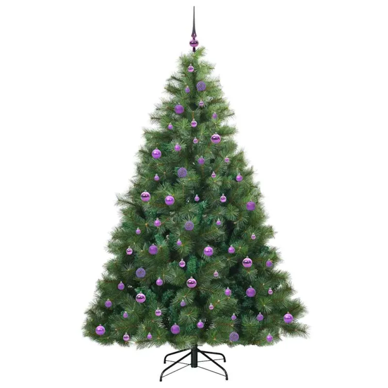 Dirbtinė Kalėdų eglutė su 300 LED Žalia 210 cm PE ir PVC