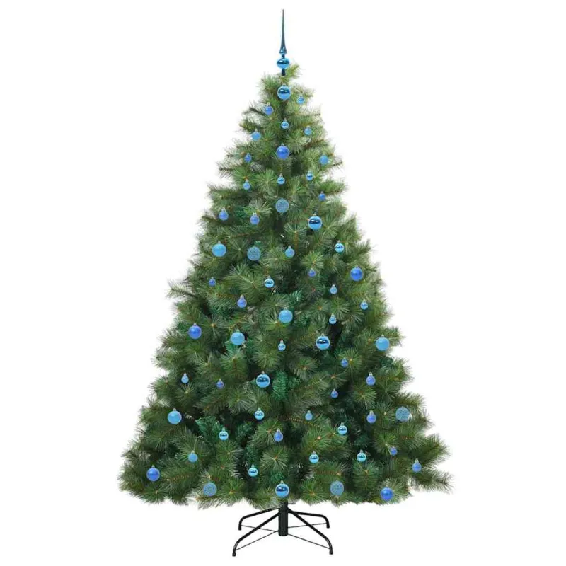 Dirbtinė Kalėdų eglutė su 300 LED Žalia 210 cm PE ir PVC