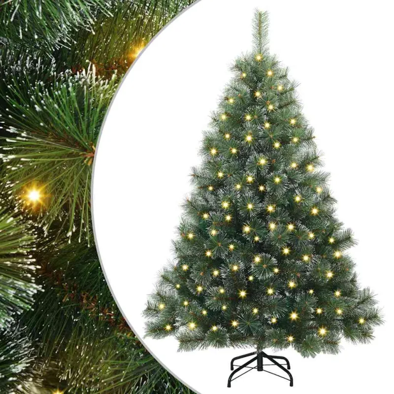 Dirbtinė Kalėdų eglutė su 150 LED Žalia 150 cm PE ir PVC