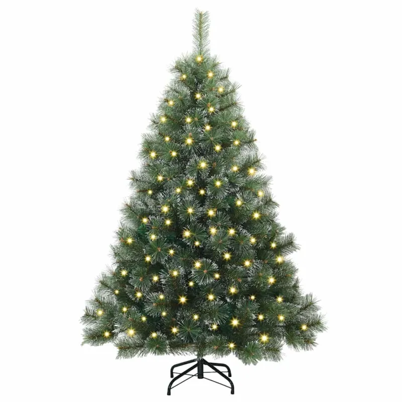 Dirbtinė Kalėdų eglutė su 150 LED Žalia 150 cm PE ir PVC