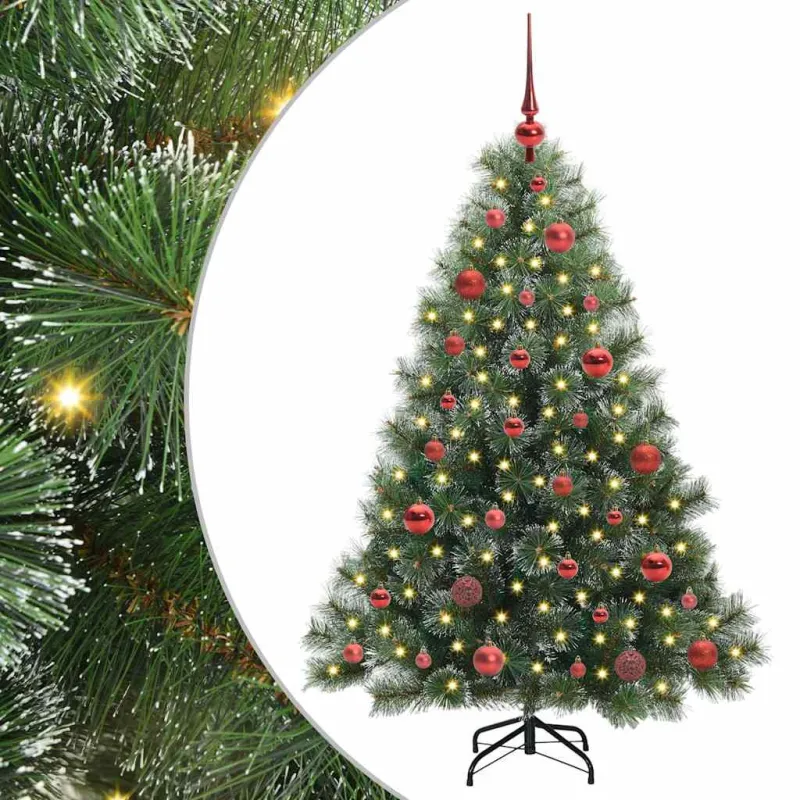 Dirbtinė Kalėdų eglutė su 150 LED Žalia 150 cm PE ir PVC