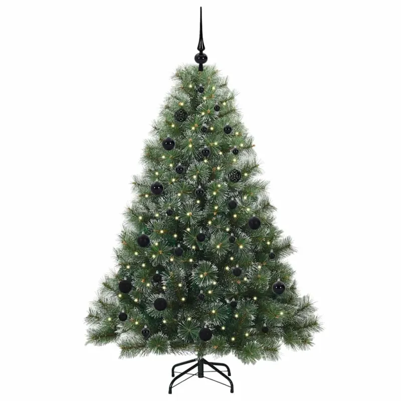 Dirbtinė Kalėdų eglutė su 150 LED Žalia 150 cm PE ir PVC
