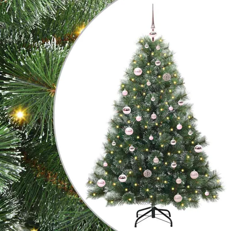Dirbtinė Kalėdų eglutė su 150 LED Žalia 150 cm PE ir PVC