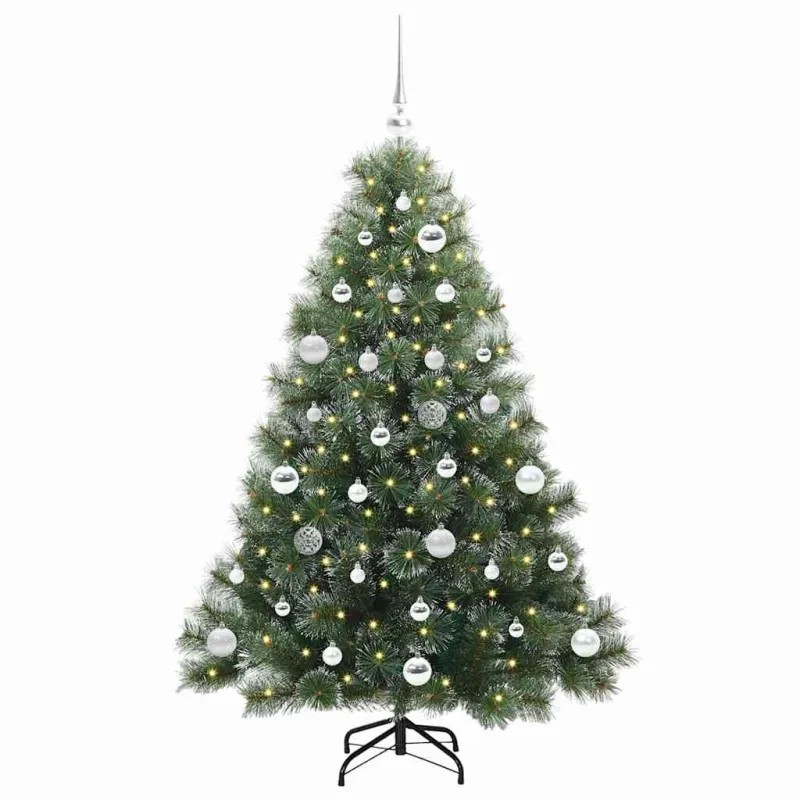 Dirbtinė Kalėdų eglutė su 150 LED Žalia 150 cm PE ir PVC