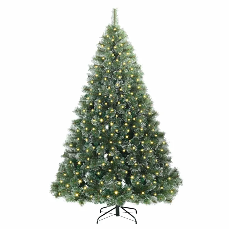 Dirbtinė Kalėdų eglutė su 300 LED Žalia 180 cm PE ir PVC