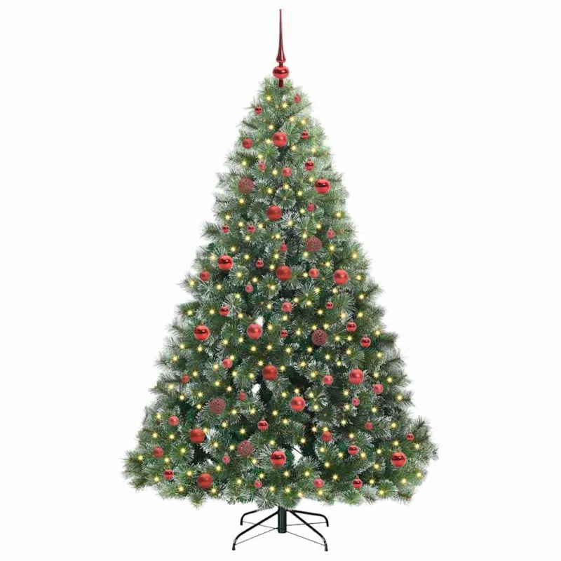 Dirbtinė Kalėdų eglutė su 300 LED Žalia 180 cm PE ir PVC