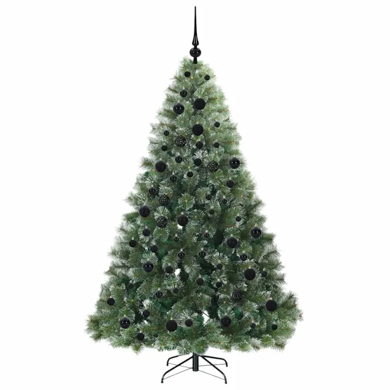 Dirbtinė Kalėdų eglutė su 300 LED Žalia 180 cm PE ir PVC