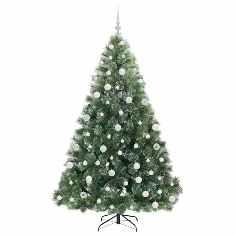 Dirbtinė Kalėdų eglutė su 300 LED Žalia 180 cm PE ir PVC