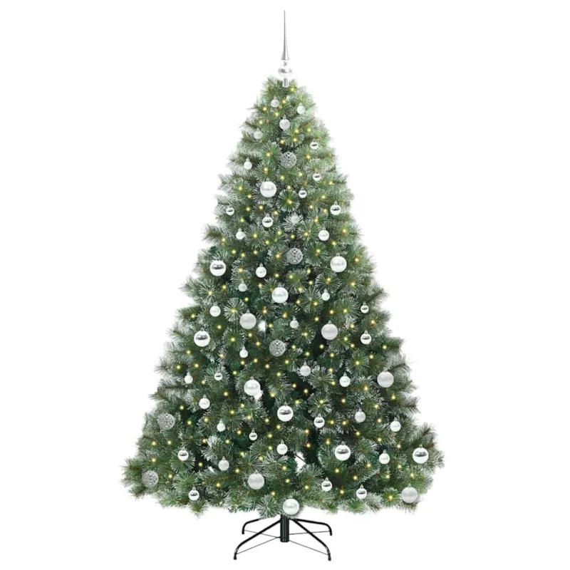 Dirbtinė Kalėdų eglutė su 300 LED Žalia 180 cm PE ir PVC