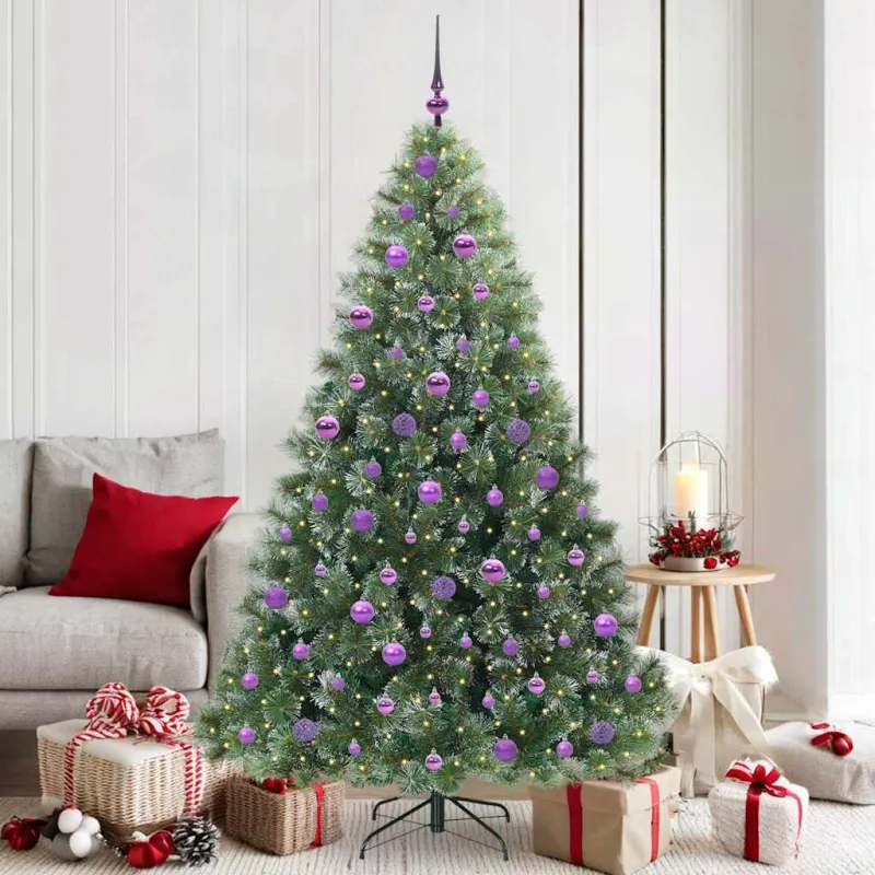 Dirbtinė Kalėdų eglutė su 300 LED Žalia 180 cm PE ir PVC